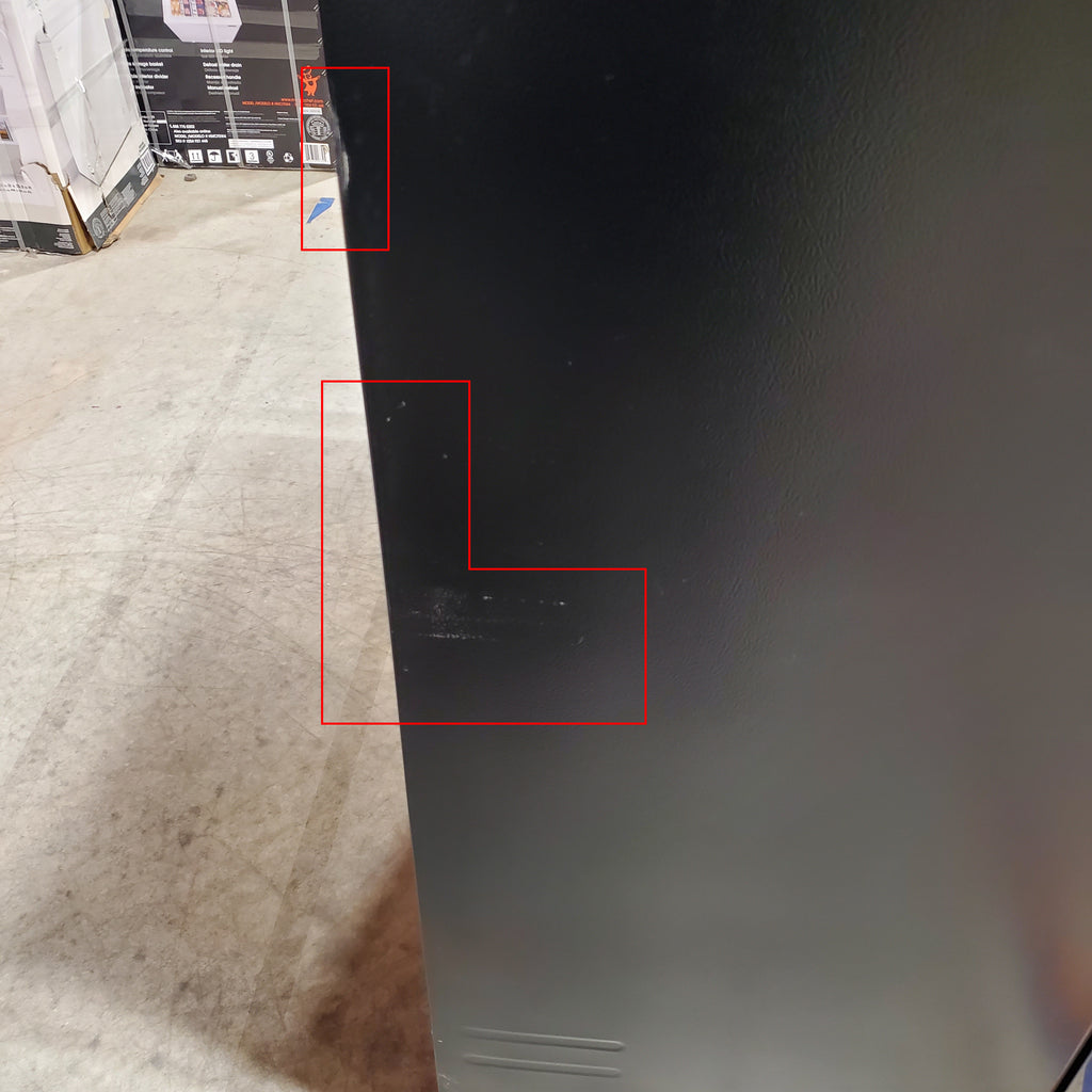 Pictures of Samsung 23 cu. ft. Counter Depth 4-Door Flex™ Refrigerator with FlexZone™ in Black Stainless Steel 05CR63 - RF23J9011SG - Scratch & Dent (Minor) - Neu Appliance Outlet - Discount Appliance Outlet in Austin, Tx