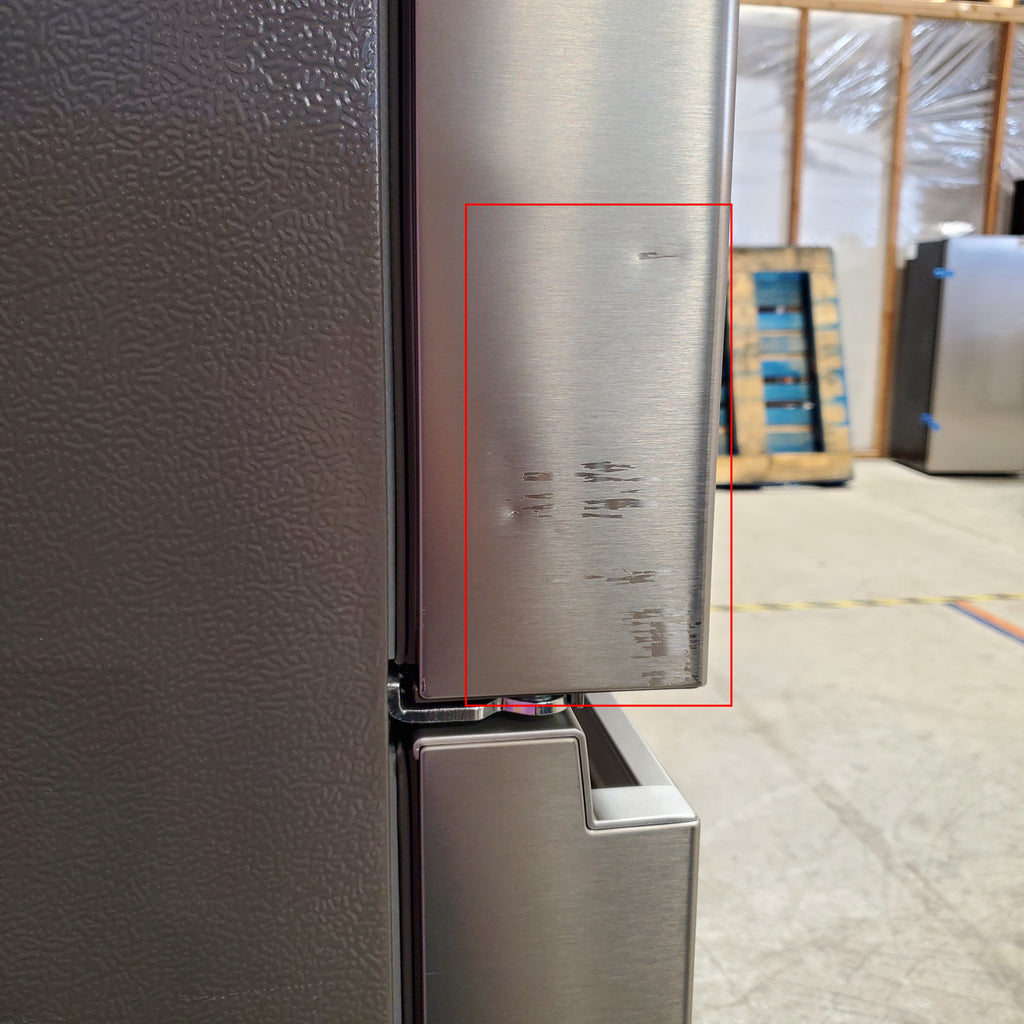 Hisense PureFlat 25.6-cu ft 4-Door Smart French Door ENERGY STAR Refrigerator in Stainless Steel with Ice Maker, Water and Ice Dispenser 24SD52 - HRM260N6TSE - Scratch & Dent (Moderate)