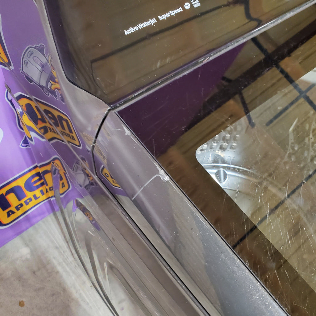 Pictures of Samsung 5.0 cu. ft. Energy Star Top Load Washer with Active Water Jet in Black Stainless Steel 1CR04015 - WA50R5400AV - Certified Refurbished - Neu Appliance Outlet - Discount Appliance Outlet in Austin, Tx