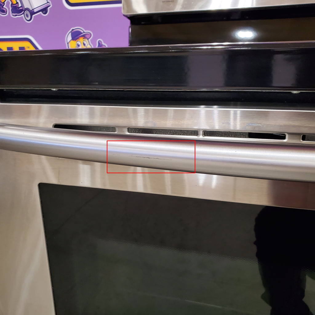 Samsung 30-in Glass Top 5 Elements 5.9-cu ft Self-Cleaning Convection Oven Freestanding Electric Range in Stainless Steel 1CR02115 - NE597R0ABSR - Certified Refurbished