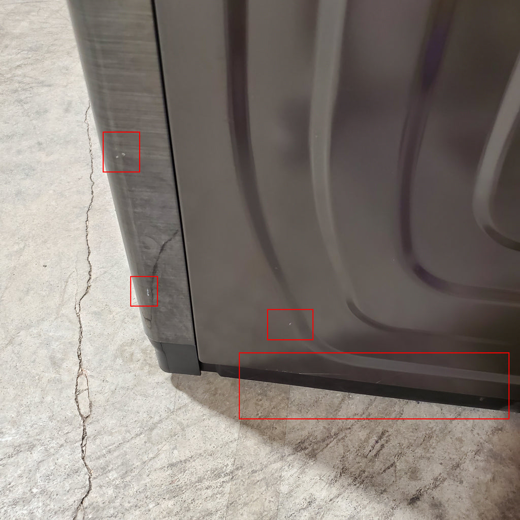 Samsung 7.4 cu. ft. Smart Electric Dryer with Sensor Dry in Brushed Black 24SD03 - DVE47CG3500V - Scratch & Dent (Minor)