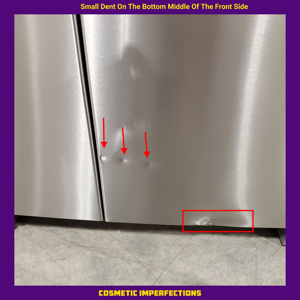 Pictures of Whirlpool 33 Inch Wide Side by Side 21 Cu. Ft. Refrigerator with Can Caddy and Frameless Glass Shelves in Fingerprint Resistant Stainless Steel WRS321SDHZ - Scratch and Dent (Minor) - Neu Appliance Outlet - Discount Appliance Outlet in Austin, Tx