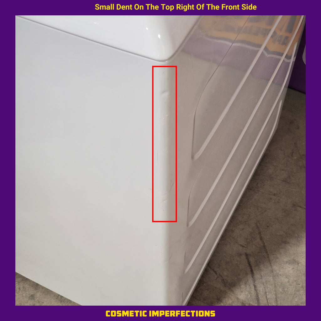 Hotpoint Top Load 3.8 Cu. Ft. Washer with Stainless Steel Basket and Heavy Duty Agitator HTW240ASKWS and Hotpoint Electric Vented 6.2 Cu. Ft. Dryer with Aluminized Alloy Drum HTX24EASKWS - Certified Refurbished