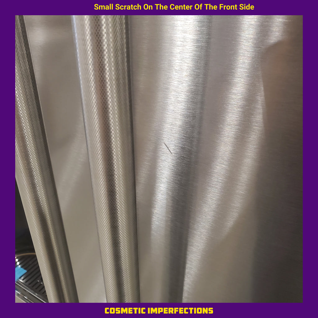 Pictures of KitchenAid 23.8 cu. ft. 36" Counter-Depth French Door Platinum Interior Refrigerator with PrintShield™ Finish KRFC704FPS - Scratch and Dent (Minor) - Neu Appliance Outlet - Discount Appliance Outlet in Austin, Tx