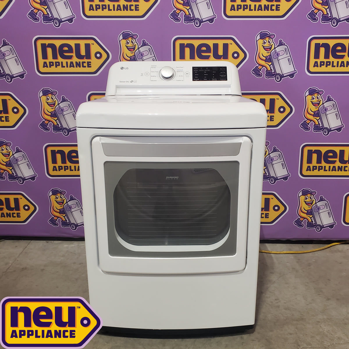 LG White Ultra Large Capacity Gas 7.3 Cu. Ft. Dryer with Sensor Dry DLG7151W - CERTIFIED REFUBISHED
