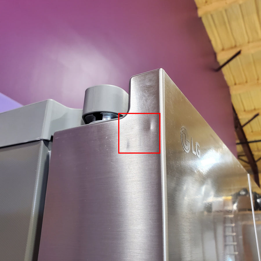 LG 27 cu. ft. Standard-Depth, Side-by-side Refrigerator, with Ice and Water and Bar Handle Design 22137391 - LS27T3230S - Scratch & Dent (Moderate)