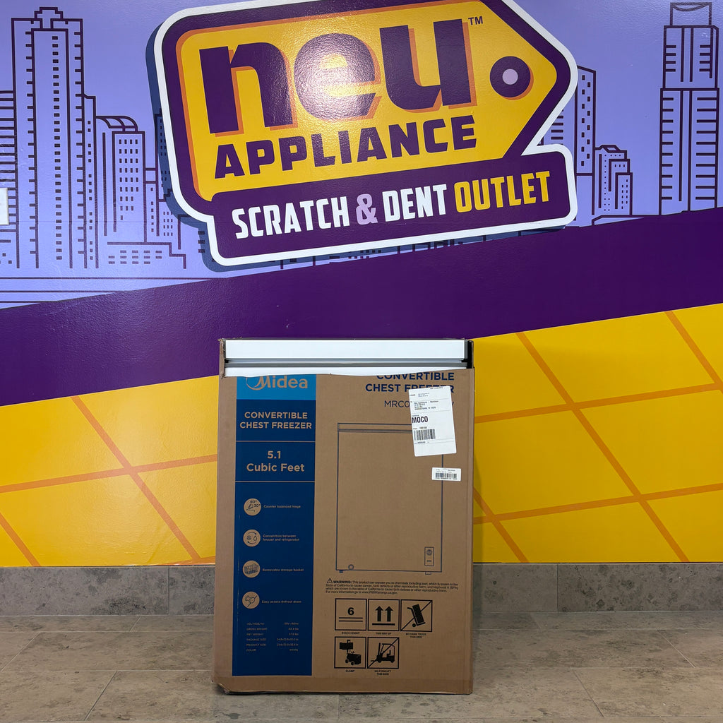 Pictures of Midea 5.1-cu ft Garage Ready Chest Freezer Convertible to Refrigerator - New in Box - Neu Appliance Outlet - Discount Appliance Outlet in Austin, Tx