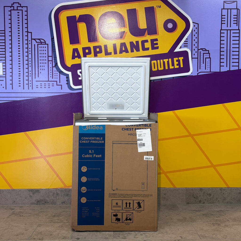 Pictures of Midea 5.1-cu ft Garage Ready Chest Freezer Convertible to Refrigerator - New in Box - Neu Appliance Outlet - Discount Appliance Outlet in Austin, Tx