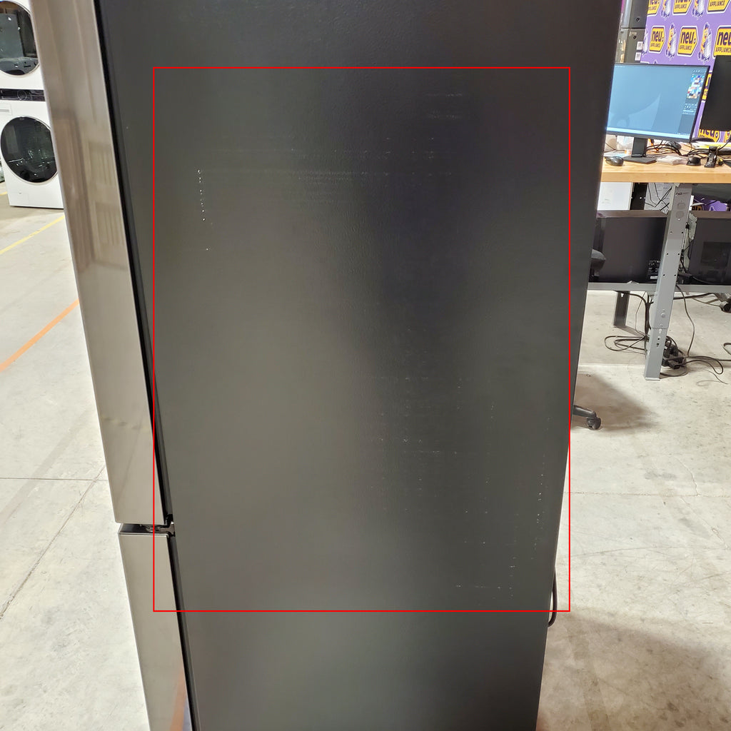 Pictures of Samsung 23 cu. ft. Counter Depth 4-Door Flex™ Refrigerator with FlexZone™ in Black Stainless Steel 05CR63 - RF23J9011SG - Scratch & Dent (Minor) - Neu Appliance Outlet - Discount Appliance Outlet in Austin, Tx