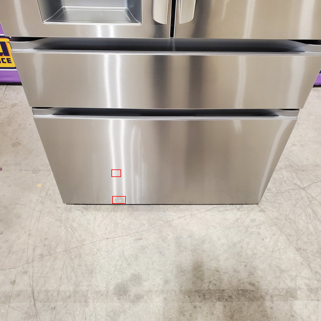 LG 25 cu. ft. Smart Counter-Depth MAX™ 4-Door French Door Refrigerator with Full-Convert Drawer™ 3SD925 - LF25G8330S - S