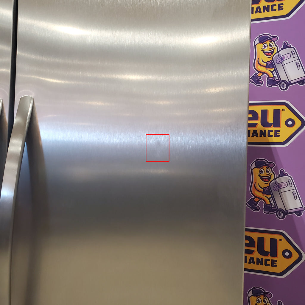 Frigidaire 25.6 cu. ft. ENERGY STAR Side by Side Refrigerator with Exterior Water and Ice Dispenser in Stainless Steel 4SD448 - FRSS2623AS - Scratch & Dent (Moderate)