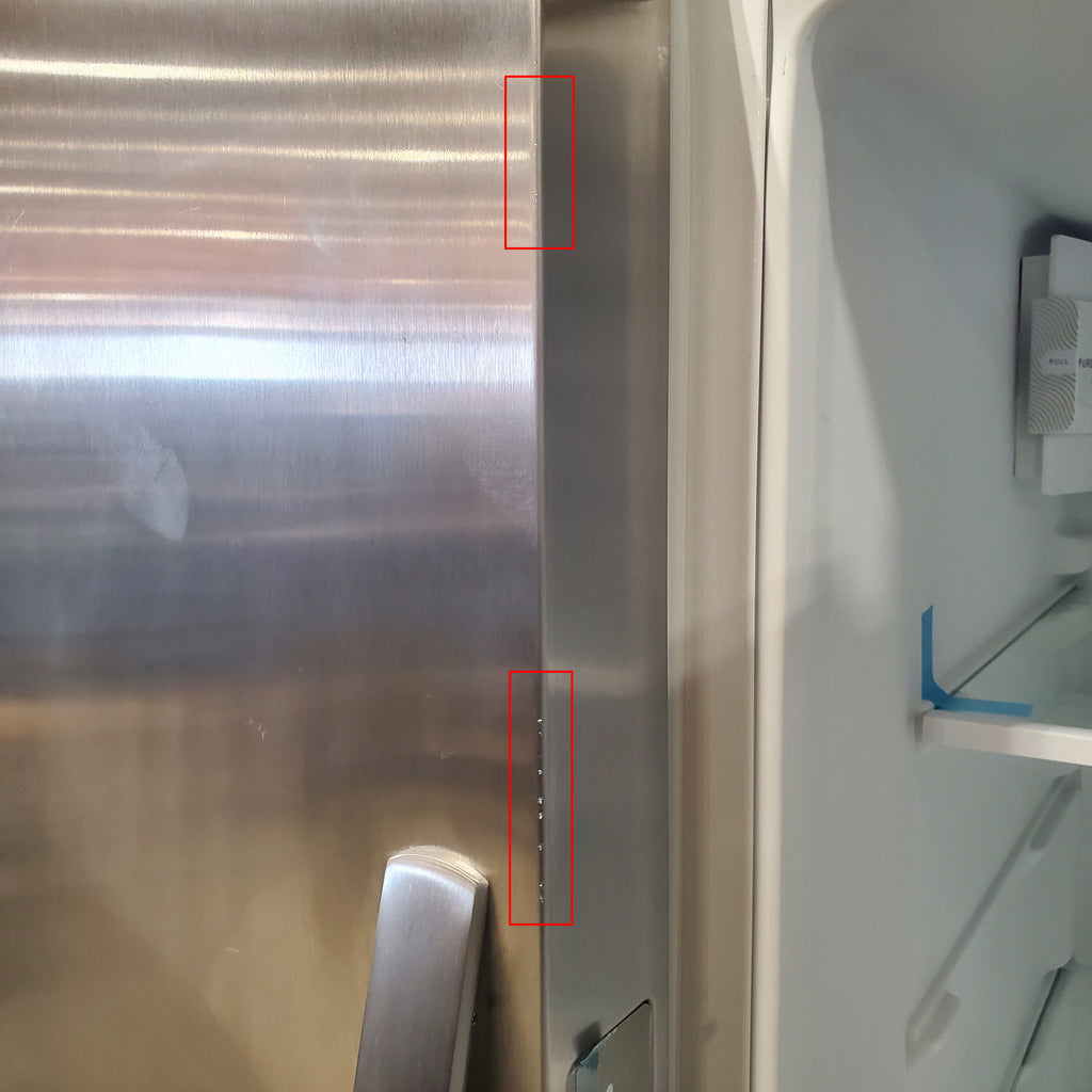 Frigidaire 25.6 cu. ft. ENERGY STAR Side by Side Refrigerator with Exterior Water and Ice Dispenser in Stainless Steel 3SD940 - FRSS2623AS - Scratch & Dent (Minor)