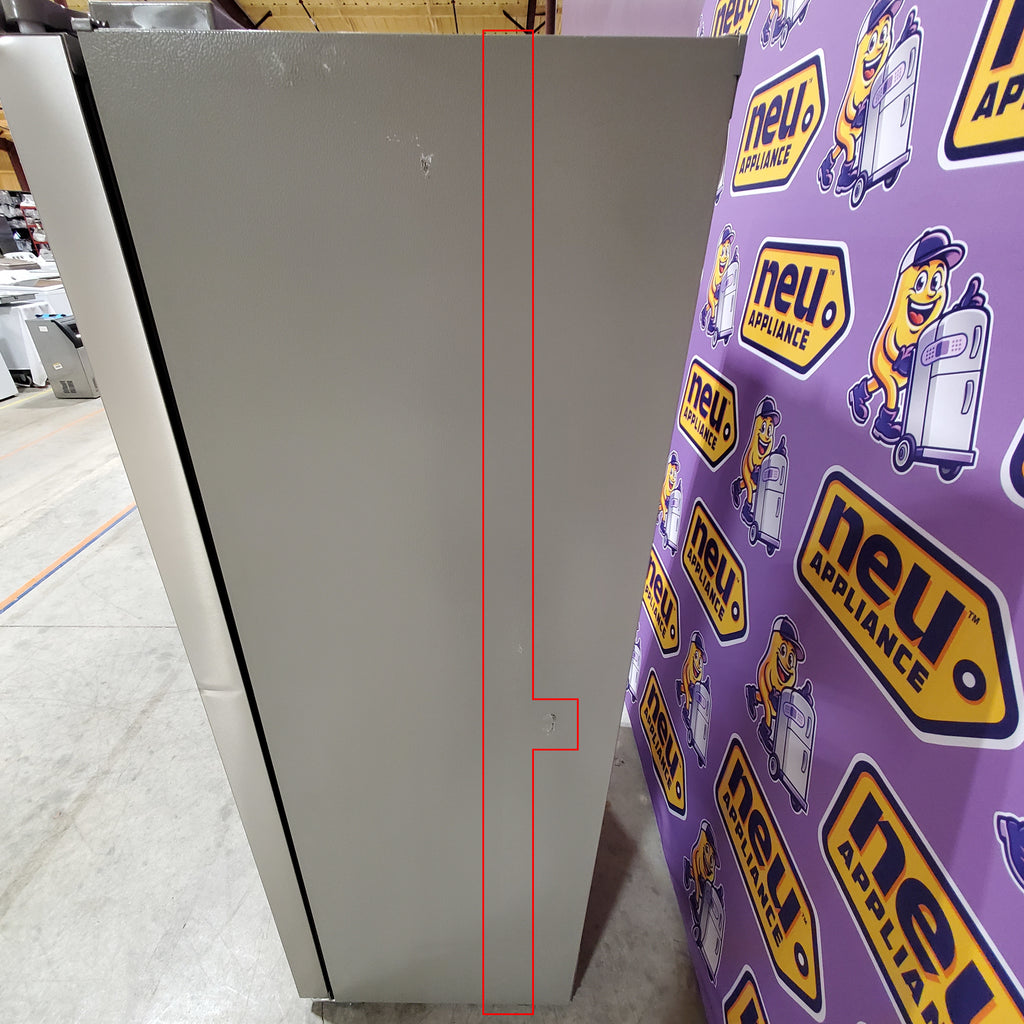 Hamilton Beach 15.6-cu ft Counter-Depth 32-in Wide Side-by-Side Refrigerator in Stainless Steel 25SD038 - HZ8551 - Scratch & Dent (Moderate)