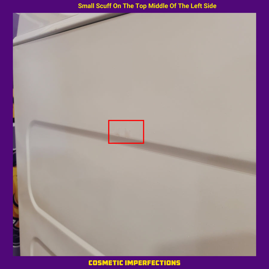 GE White Top Load 4.4 Cu. Ft. Washer with Stainless Steel Basket GTW490ACJWS - Scratch &Dent (Major) and GE White Electric 7.2 Cu. Ft. Dryer with Aluminized Alloy Drum 16253 - GTD45EASJWS - Scratch & Dent (Moderate)
