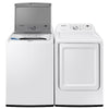 Pictures of Samsung 4.5 cu. ft. Top Load Washer with Vibration Reduction Technology+ in White WA45T3200AW - Certified Refurbished and Samsung 7.2 cu. ft. Electric Dryer with Sensor Dry in White DVE45T3200W - Certified Refurbished - Neu Appliance Outlet - Discount Appliance Outlet in Austin, Tx