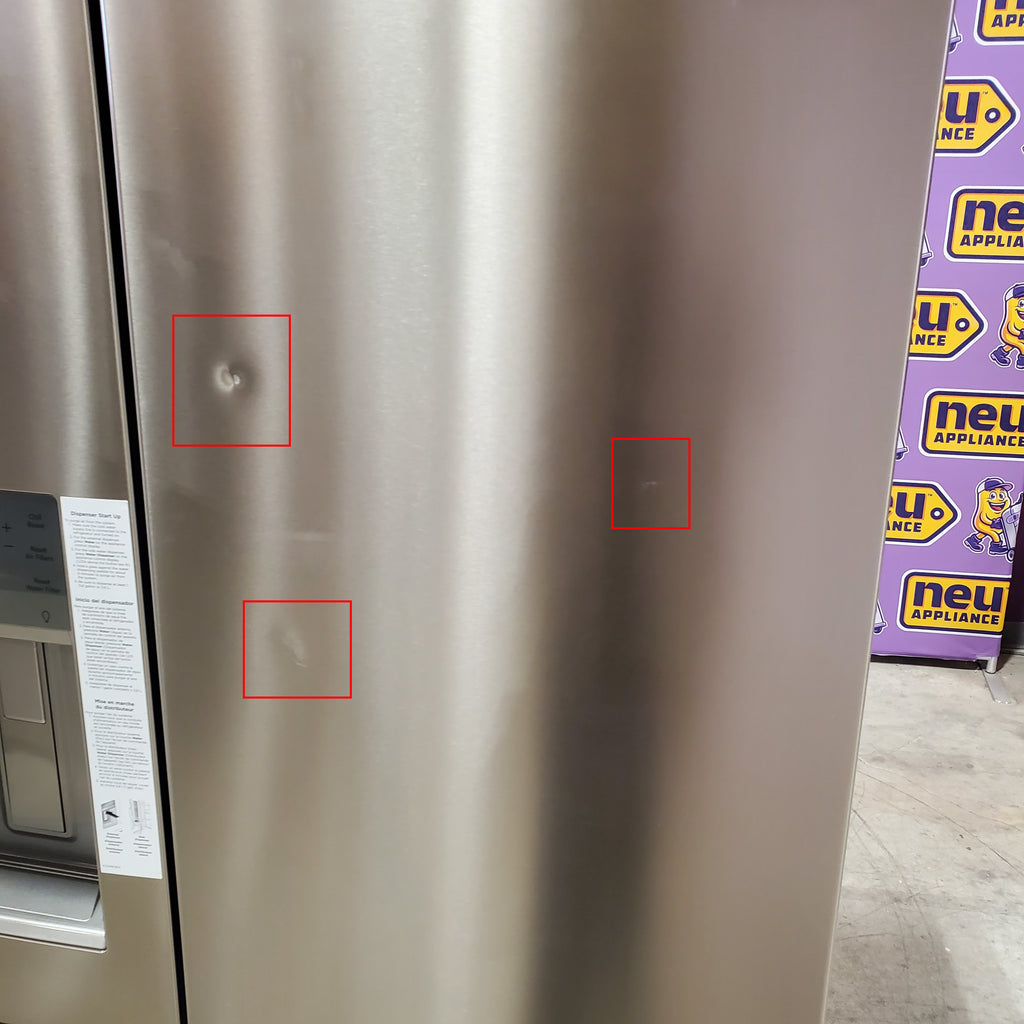 Frigidaire Gallery 22 Cu. Ft. Counter-Depth 4-Door Energy Star Certified Refrigerator in Smudge-Proof Stainless Steel 3SD1003 - GRQC2255BF - Scratch & Dent (Minor)