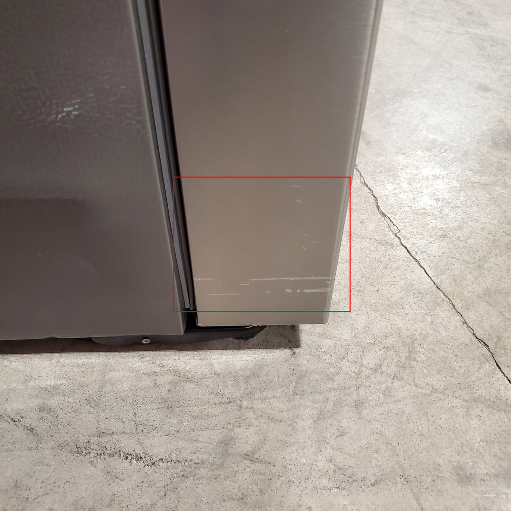 Hisense PureFlat 25.6-cu ft 4-Door Smart French Door ENERGY STAR Refrigerator in Stainless Steel with Ice Maker, Water and Ice Dispenser 24SD52 - HRM260N6TSE - Scratch & Dent (Moderate)