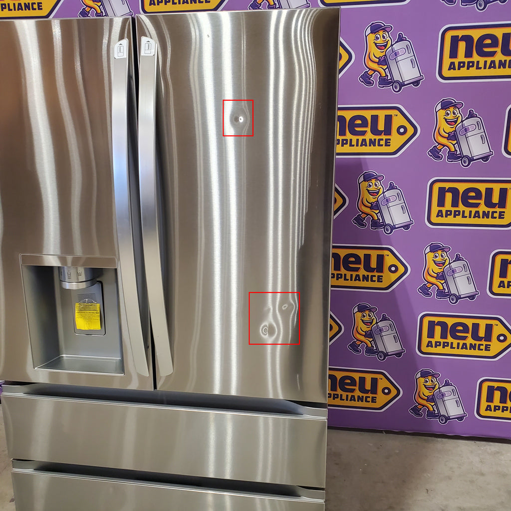 LG 29 cu. ft. Smart Standard-Depth MAX™ 4-Door French Door Refrigerator with Full-Convert Drawer™ in Print Proof Stainless Steel 5SD271 - LF29H8330S - Scratch & Dent (Moderate)