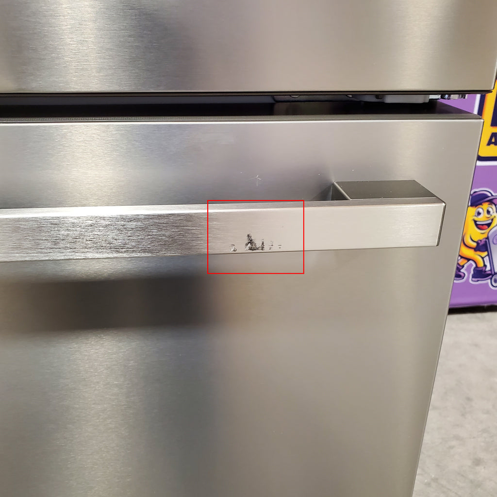 Hisense Counter Depth Bottom Freezer 17.2 Cu. Ft. Refrigerator with LED Lighting and Super Cool and Super Freeze in Fingerprint Stainless Steel 24SD053 - HRB171N6ASE - Scratch and Dent (Minor)