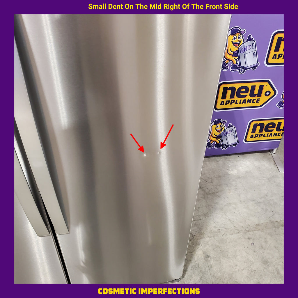 Pictures of Whirlpool Counter Depth 20.6 cu. ft. Side by Side Refrigerator in Fingerprint-Resistant Stainless Steel with In Door Ice and Water Dispenser WRS571CIHZ Scratch & Dent - Minor - Neu Appliance Outlet - Discount Appliance Outlet in Austin, Tx