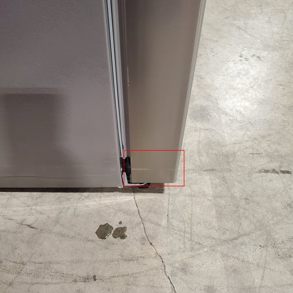 Pictures of Frigidaire 27.8-cu ft ENERGY STAR French Door Refrigerator with Dual Ice Maker in Fingerprint Resistant Stainless Steel 3SD1059 - GRFS2853AF - Scratch & Dent (Moderate) - Neu Appliance Outlet - Discount Appliance Outlet in Austin, Tx