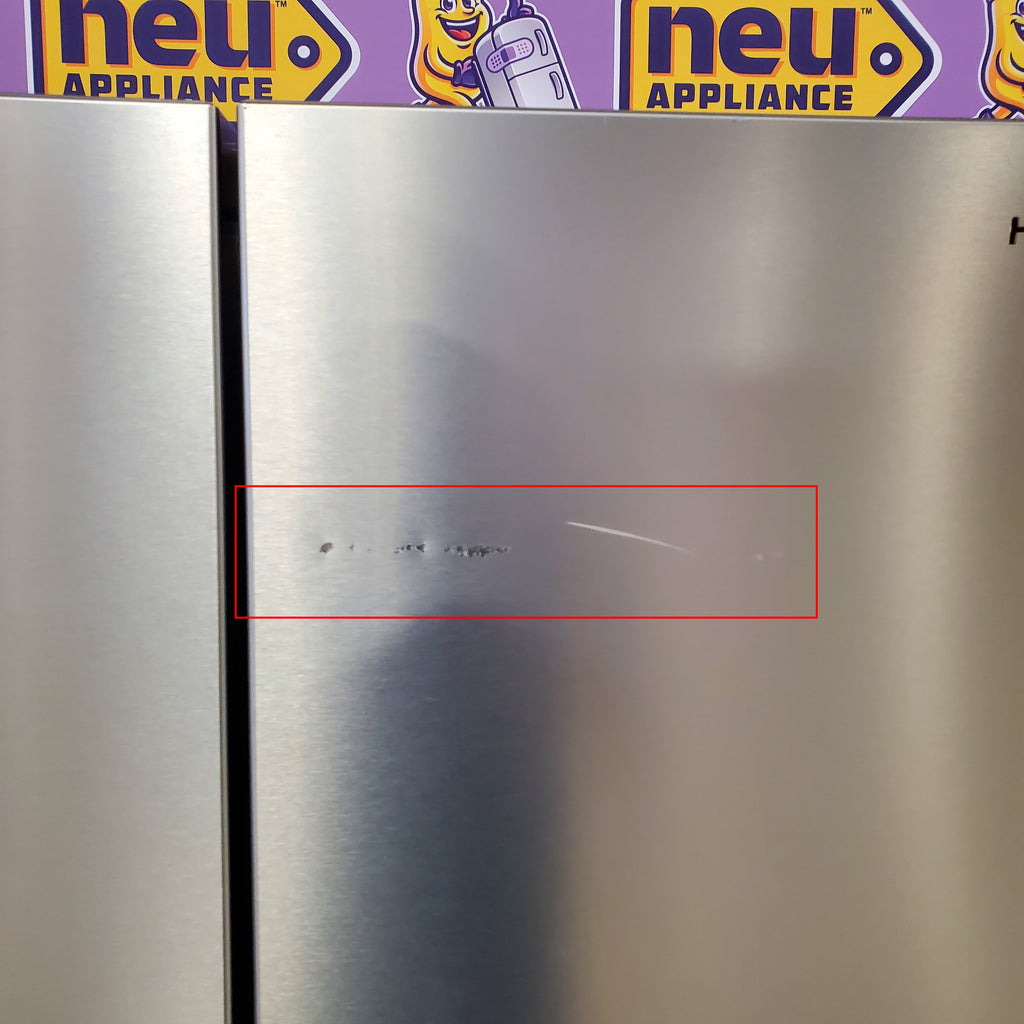 Hisense PureFlat 25.6-cu ft 4-Door Smart French Door ENERGY STAR Refrigerator in Stainless Steel with Ice Maker, Water and Ice Dispenser 24SD52 - HRM260N6TSE - Scratch & Dent (Moderate)