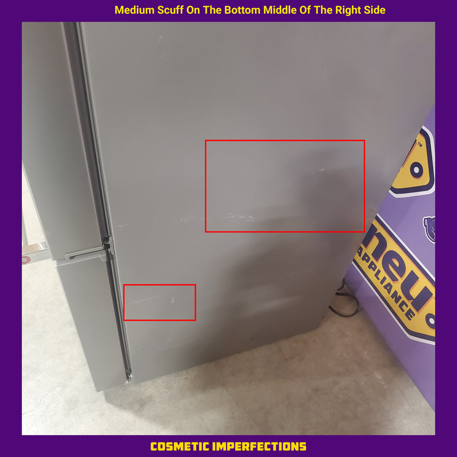 KitchenAid 23.8 cu. ft. Counter-Depth French Door Platinum Interior Refrigerator with PrintShield™ Finish 31135SD264 - KRFC704FPS - Scratch and Dent (Moderate)