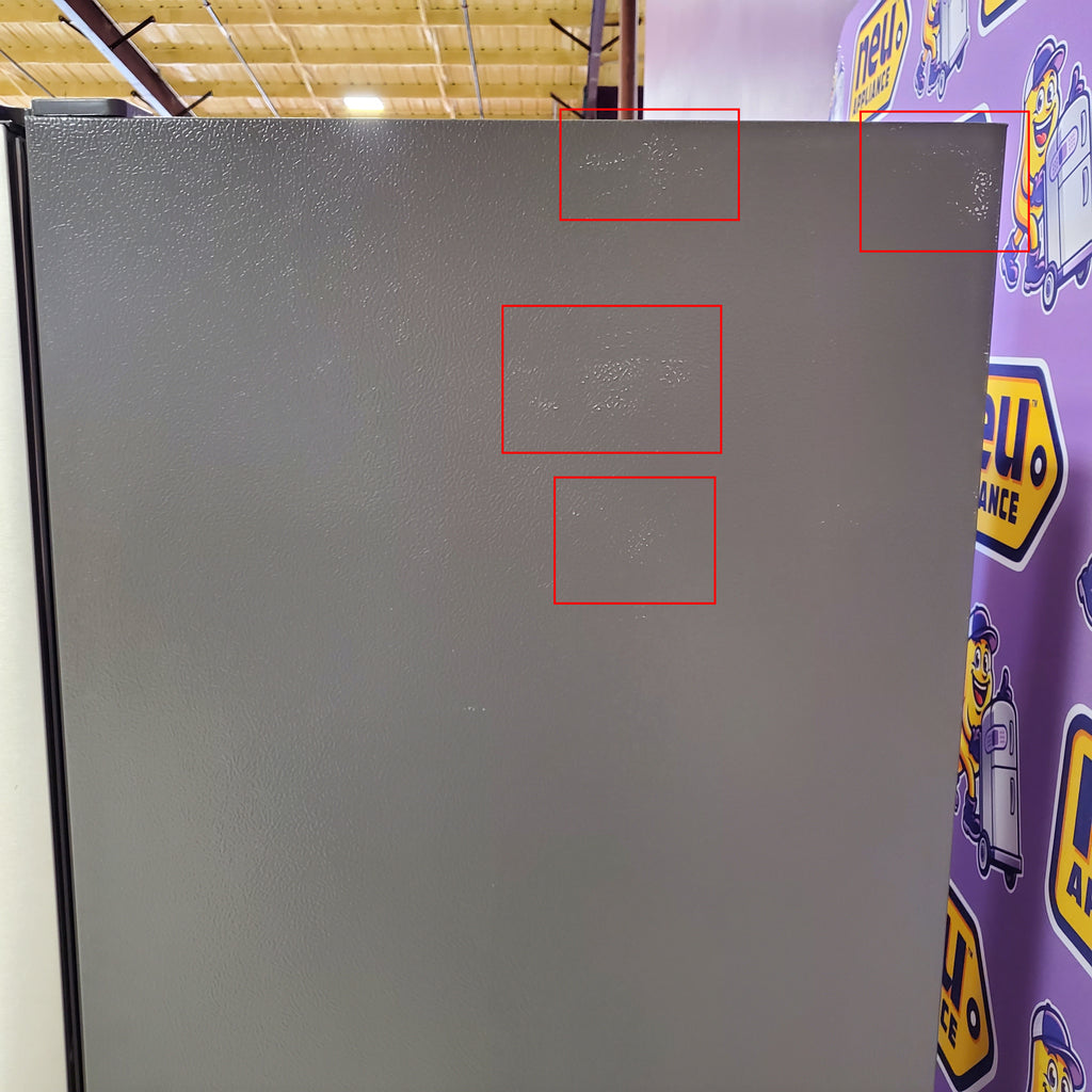 Hisense Counter Depth Bottom Freezer 17.2 Cu. Ft. Refrigerator with LED Lighting and Super Cool and Super Freeze in Fingerprint Stainless Steel 24SD053 - HRB171N6ASE - Scratch and Dent (Minor)