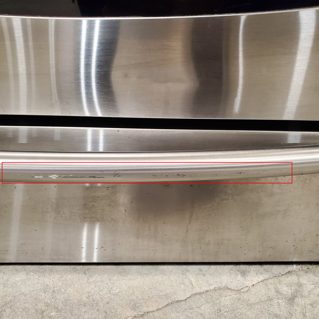 Samsung 30-in Glass Top 5 Elements 5.9-cu ft Self-Cleaning Convection Oven Freestanding Electric Range in Stainless Steel 1CR02115 - NE597R0ABSR - Certified Refurbished