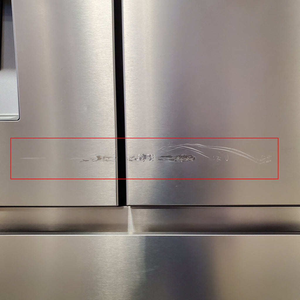 Hisense PureFlat 25.6-cu ft 4-Door Smart French Door ENERGY STAR Refrigerator in Stainless Steel with Ice Maker, Water and Ice Dispenser 24SD52 - HRM260N6TSE - Scratch & Dent (Moderate)