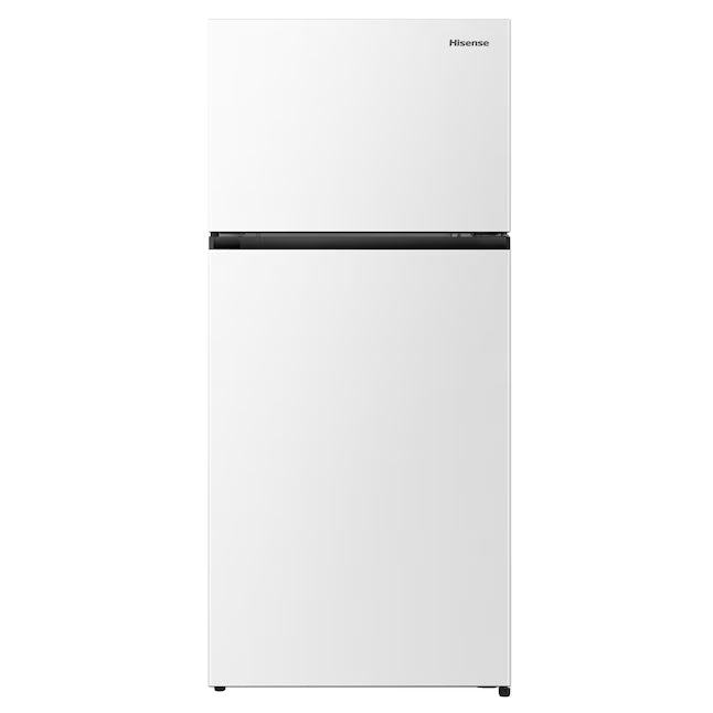 Hisense PureSpace 18.1-cu ft Counter-Depth 30-in Wide Top-Freezer Refrigerator Garage Ready ENERGY STAR Certified in White RT180N3SWEH - Scratch & Dent (Minor)
