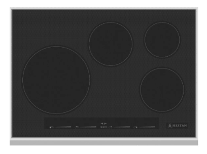 Hestan 30 Inch Induction Cooktop with Energy Efficiency Burner, Marquise Accented™ Glass and Slide Touch Controls KIC30BK - Open Box