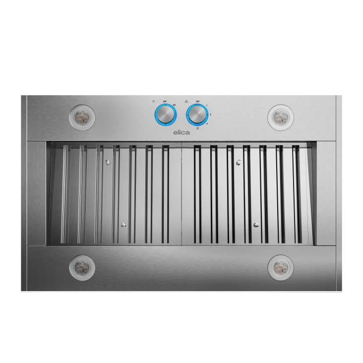 Elica Trento Cabinet Insert Range Hood with 4-Speed, Fully Retractable Rotating Knobs, LED Lighting, and Dishwasher Safe Baffle Filters: 46 Inch, 1200 CFM Blower PRF0140696A - Open Box