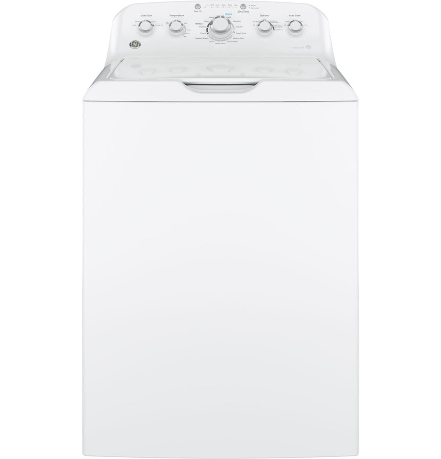 GE White Top Load 4.2 Cu. Ft. Washer with Stainless Steel Basket and Dual Action Agitator 05121CR89 - GTW460ASJWW - Certified Refurbished