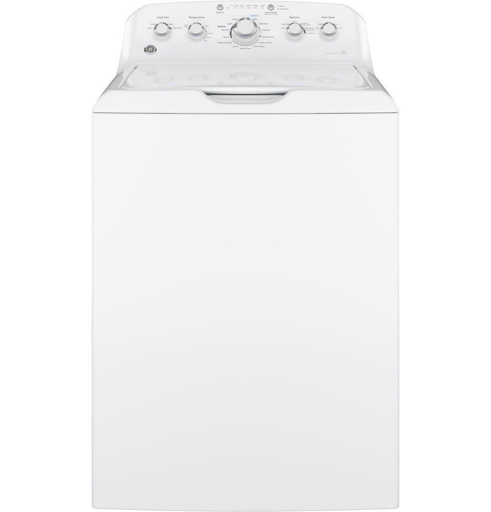 Pictures of GE White Top Load 4.2 Cu. Ft. Washer with Stainless Steel Basket and Dual Action Agitator 90055 - GTW460ASJWW - Scratch & Dent (Moderate) - Neu Appliance Outlet - Discount Appliance Outlet in Austin, Tx