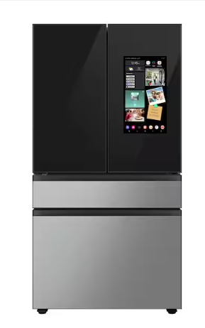 Pictures of Samsung Bespoke Counter-Depth 22.5-cu ft 4 -Door Smart Compatible French Door Refrigerator with Dual Ice Maker with Water Dispenser and Door within Door in Stainless Steel ENERGY STAR Certified 30133SD138 - RF23BB8900QK - Scratch & Dent (Minor) - Neu Appliance Outlet - Discount Appliance Outlet in Austin, Tx