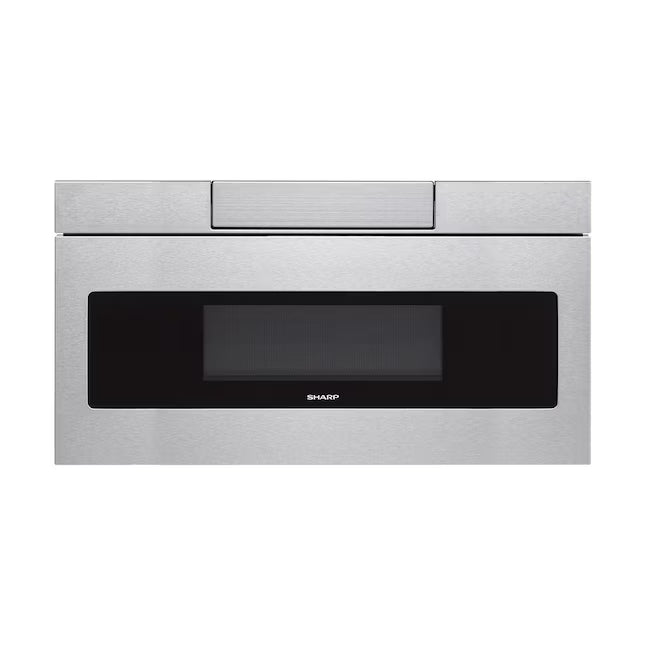 Sharp 30 inch Stainless Steel Sharp 1.2 cu. ft. Built In Microwave Drawer with Easy Touch Automatic Drawer System SMD3070ASY - Scratch & Dent (Minor)