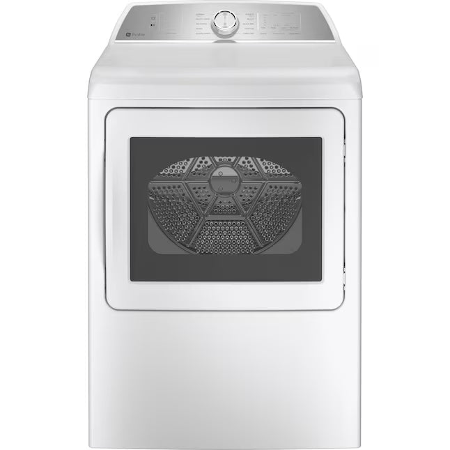 GE Profile™ ENERGY STAR® 7.4 cu. ft. Capacity aluminized alloy drum Gas Dryer with Sanitize Cycle and Sensor Dry GE9922 - PTD60GBSRWS - New In Box
