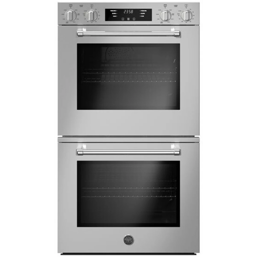 Bertazzoni 30" Built-In Double Electric Convection Wall Oven Self-Clean in Stainless Steel MAST30FDEXV - Scratch & Dent (Minor)