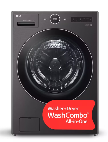 Pictures of LG Black Steel 5.0 Cu. Ft. All in One WashCombo with Inverter HeatPump Technology WM6998HBA - New in Box - Neu Appliance Outlet - Discount Appliance Outlet in Austin, Tx