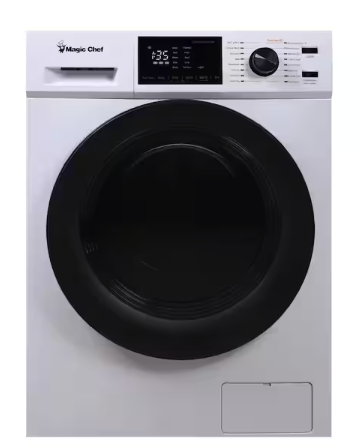 Magic Chef 23.4 in. 2.7 cu. ft. White All in One Ventless and Washer Dryer Combo 251311SD943 - MCSCWD27W5 - Open Box