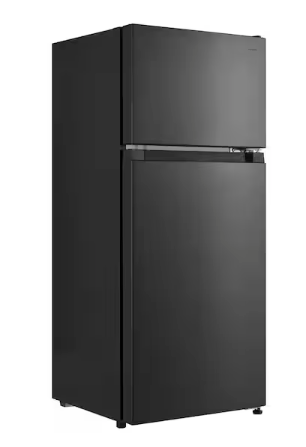 Vissani 4.5 cu. ft. 2-Door Mini Refrigerator in Black with Freezer 25SA157 - HVDR45B - Scratch & Dent (Minor)