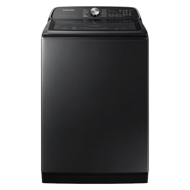 Samsung 5.5 cu.ft. Extra-Large Capacity Smart Top Load Washer with Super Speed Wash in Brushed Black WA55CG7100AV - Scratch & Dent (Moderate) and