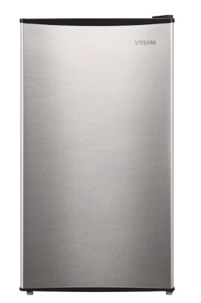Vissani 3.3 cu. ft. Mini Refrigerator in Stainless Look with 7-Door Racks and Energy Efficiency MDAR33SS5 - Scratch & Dent (Moderate)