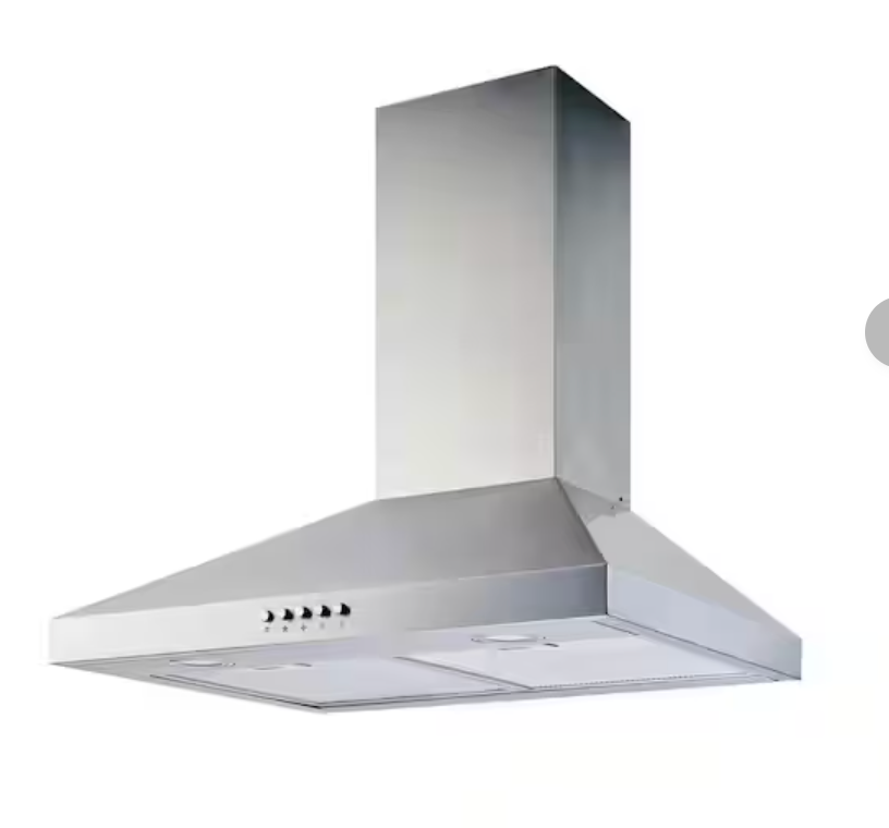 Vissani Siena 30 in. 350CFM Convertible Pyramid Wall Mount Range Hood in Stainless Steel with Charcoal Filter and LED Lighting 631T-YP11-75 - New in Box