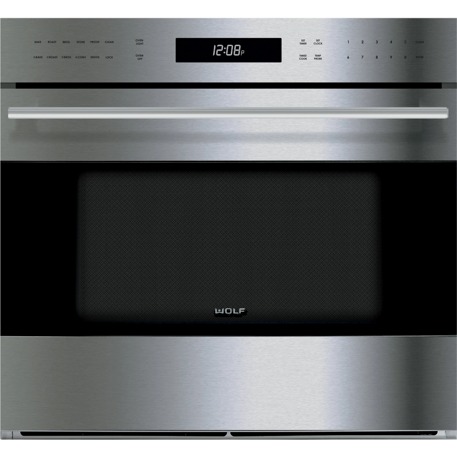 Wolf 30 Inch Single Smart Electric Wall Oven with True Convection, Self-Clean, 10 Cooking Modes, Cobalt Blue Interior, 4.5 cu. ft. Capacity, Star-K Certification and Sabbath SO30TE/S/TH - Open Box
