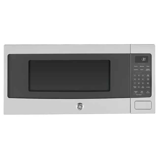 GE Profile 1.1 Cu. Ft. Countertop Microwave with Sensor Cooking and Built-In Capable Option in Stainless Steel PCHK11S1WSS - Open Box