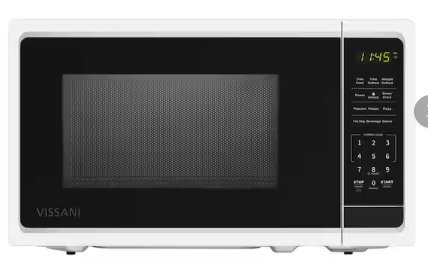 Vissani 0.7 cu. ft. 700-Watt Countertop Microwave in White EM720C2KHWCL - Open Box