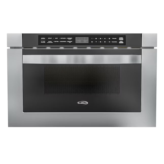 KoolMore 23.6-in 1.2-cu ft 1000-Watt Microwave Drawer in Stainless Steel KM-MD-1SS - New in Box
