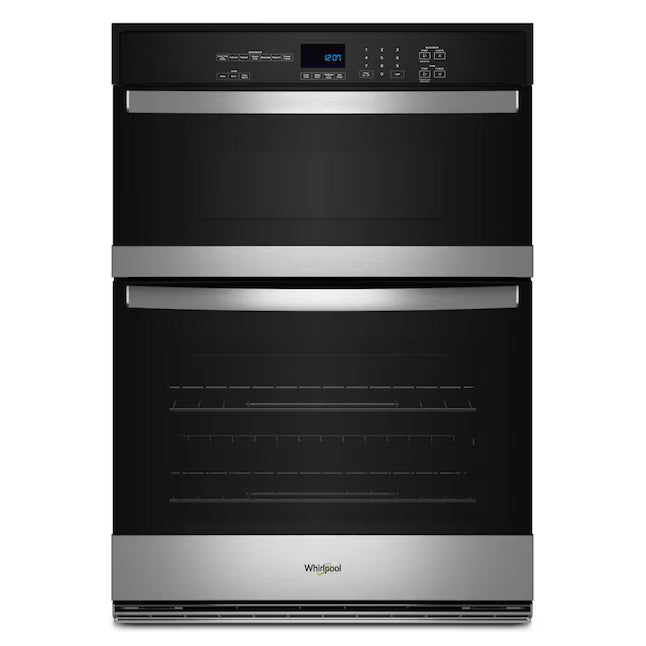 Whirlpool 6.4 Total Cu. Ft. Combo Self Cleaning Wall Oven with Self Cleaning Option and Keep Warming Setting WOEC3030LS - Open Box